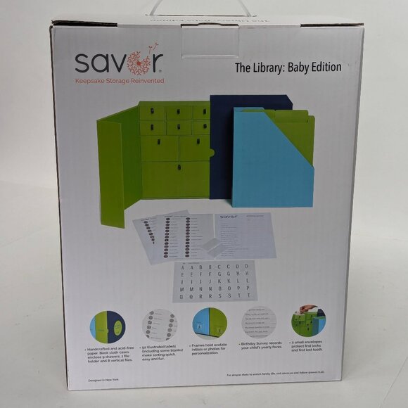 SAVOR The Library: Baby Edition. Khaki, Grey, White - Unisex- NEW IN BOX - Picture 9 of 12